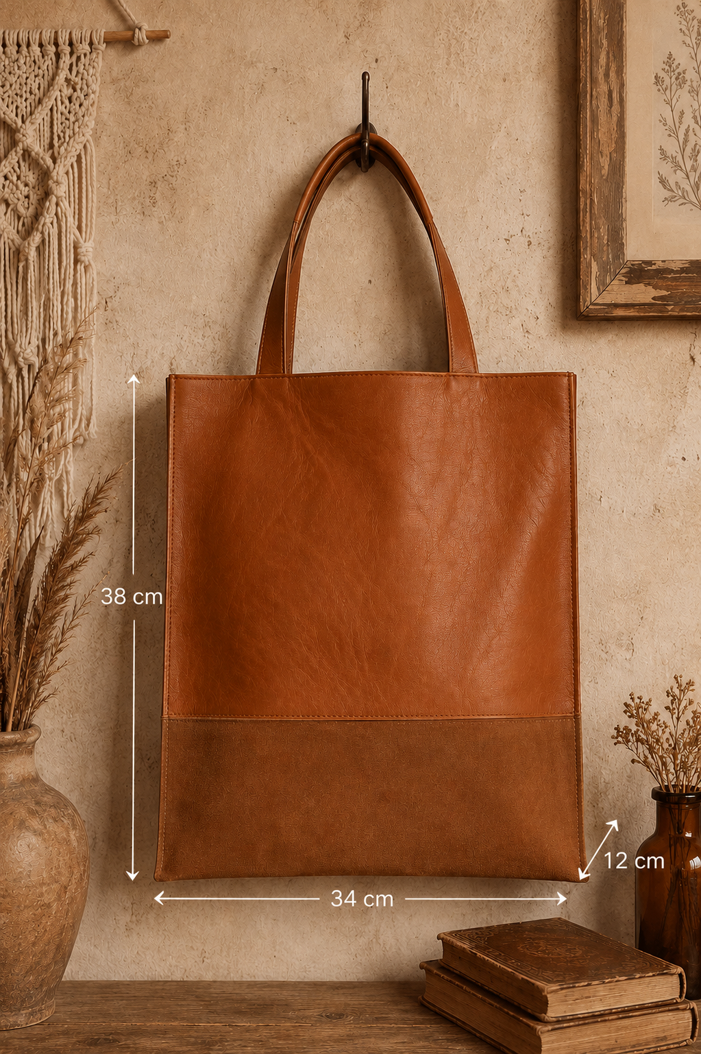 Midnight Luxe Structured Tote Bag