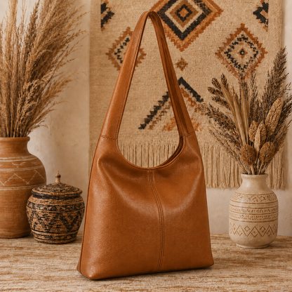 Boho Luxe Large Hobo Tote Bag