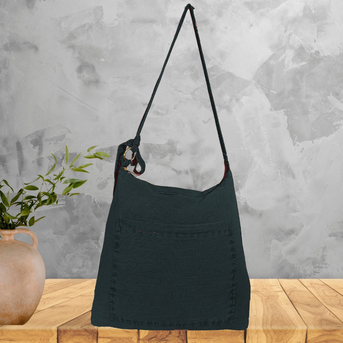 Large Linen pre washed  Bag