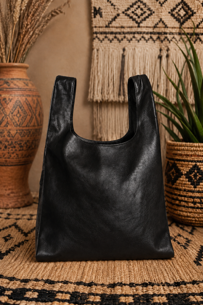 Terra Luxe Oversized Leather Tote