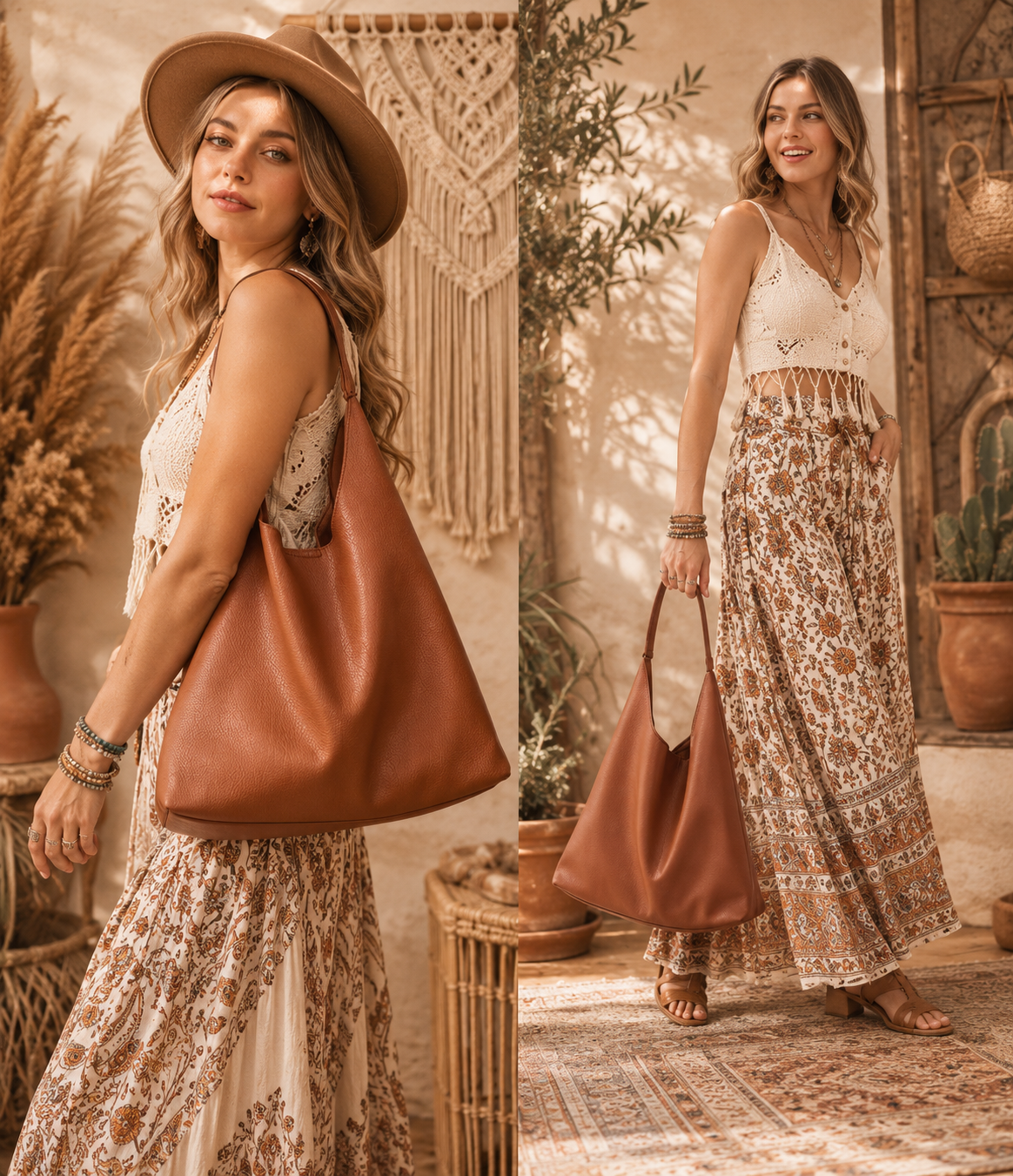 Boho Luxe Slouchy Hobo Bag