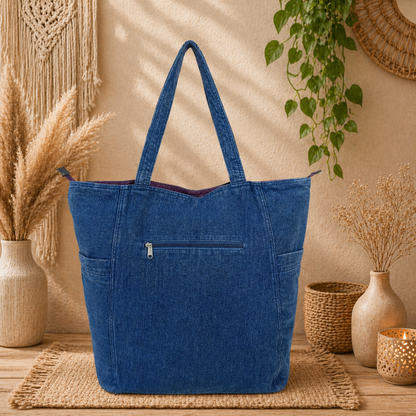 Women's Large Linen Tote Bag – Stylish, Lightweight & Eco-Friendly Carryall