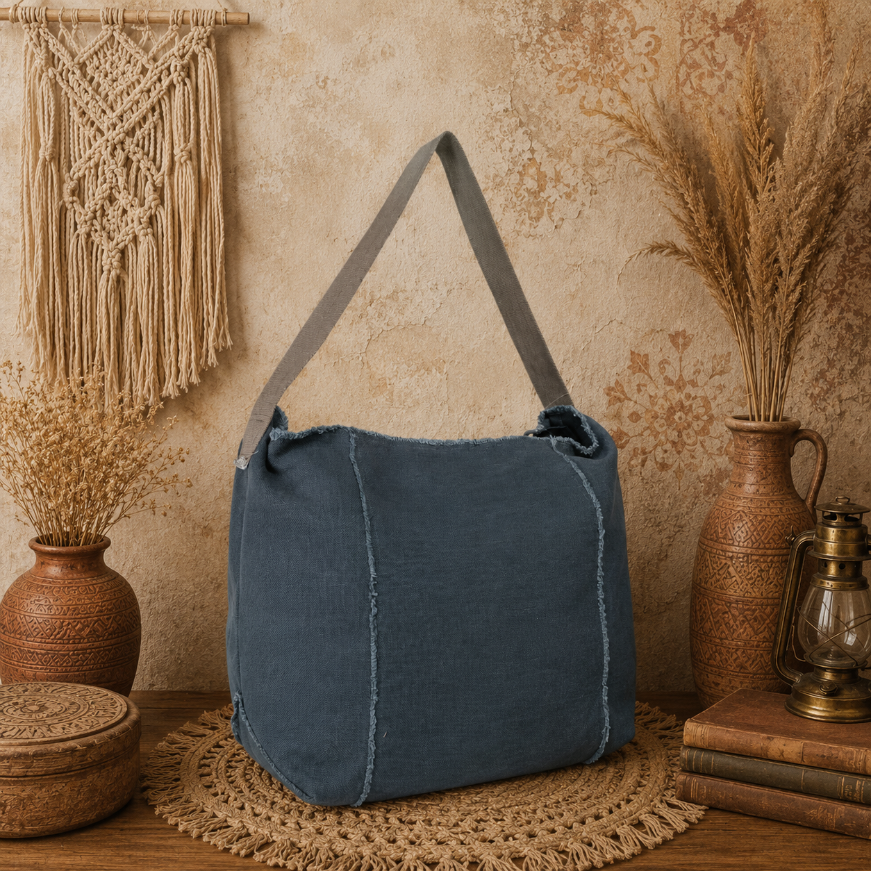 Linen Fabric Tote Bag