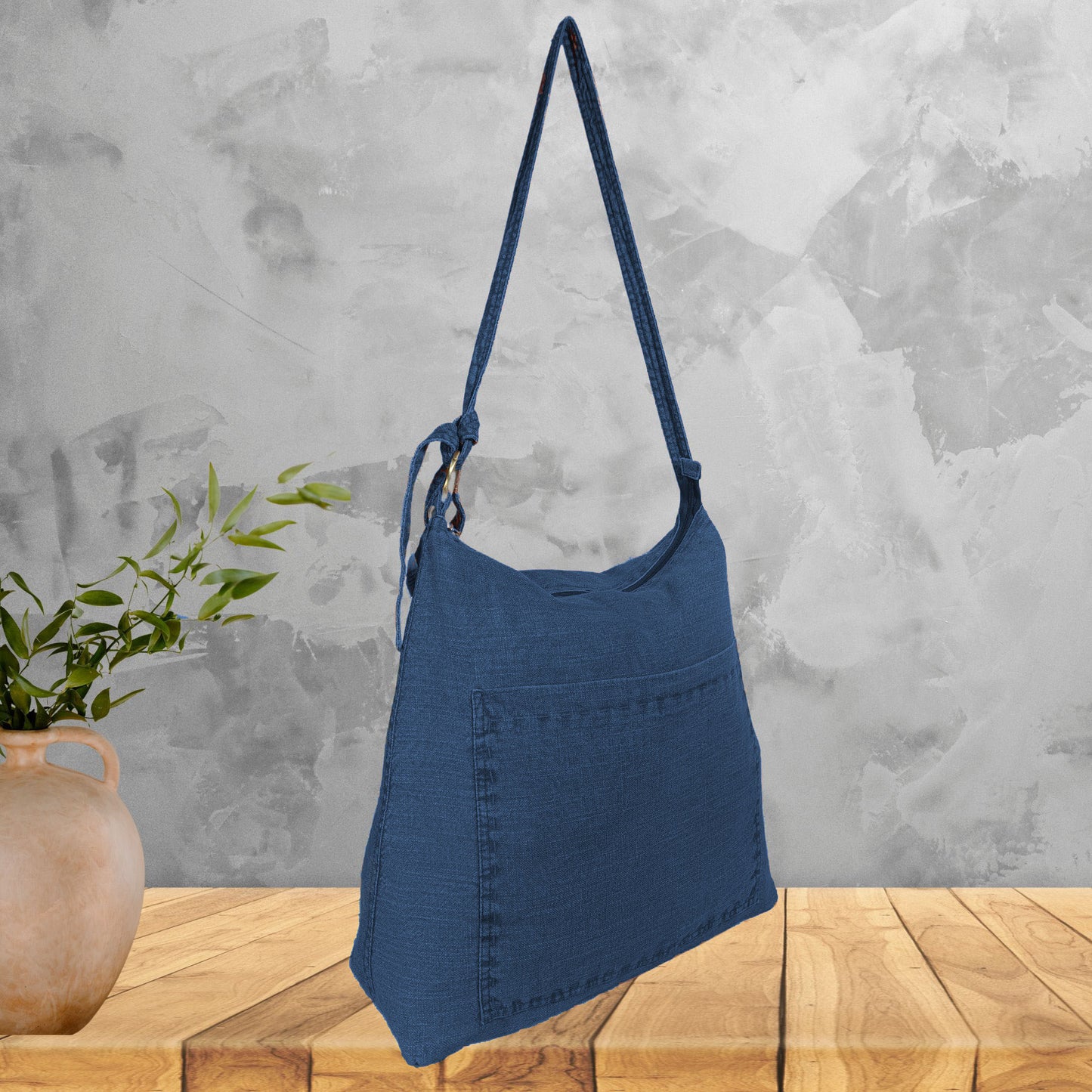 Large Linen pre washed  Bag