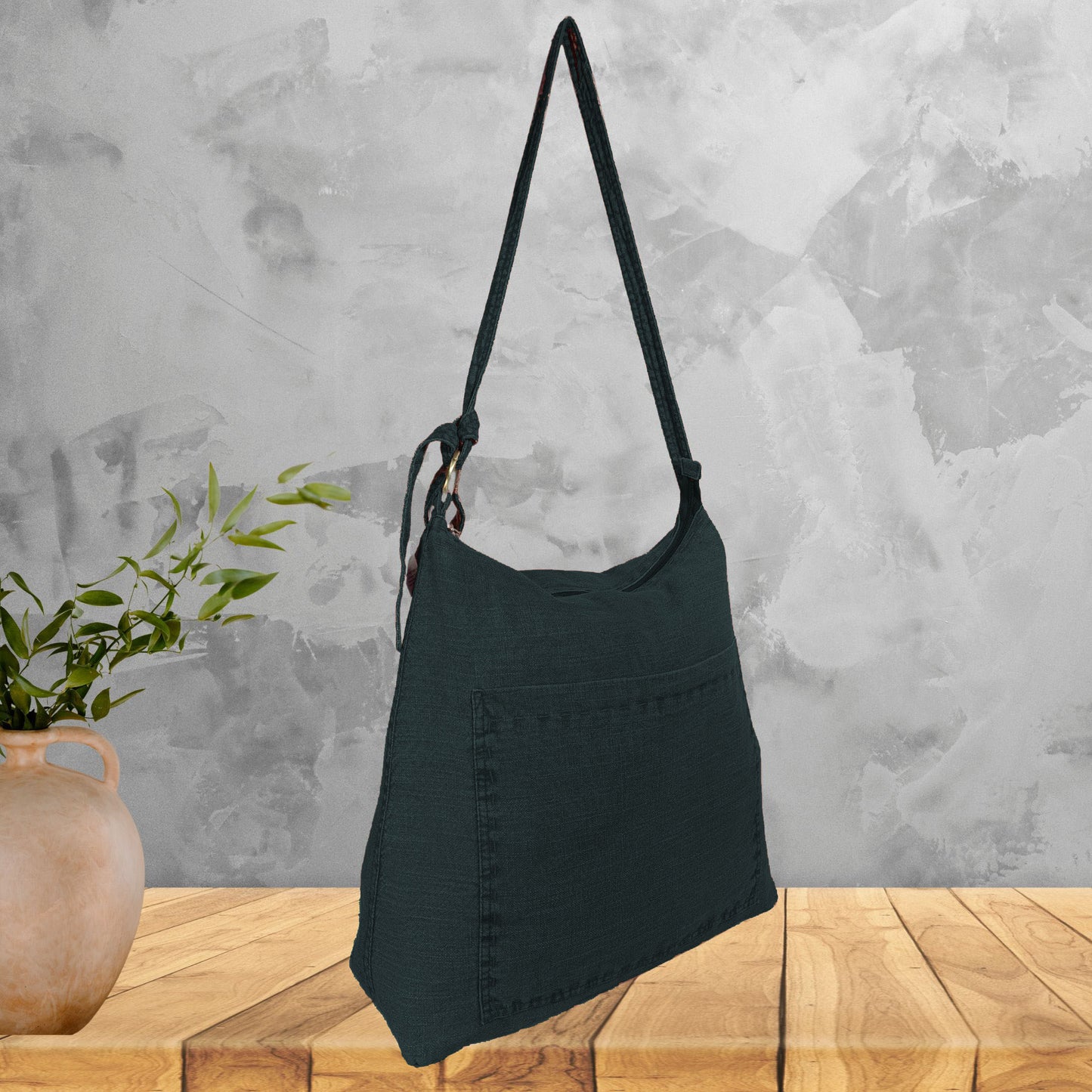 Large Linen pre washed  Bag