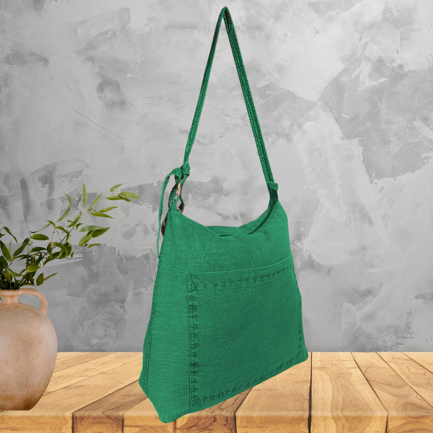 Large Linen pre washed  Bag