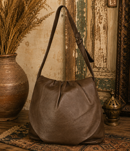 Rustic  Leather Crossbody Bag