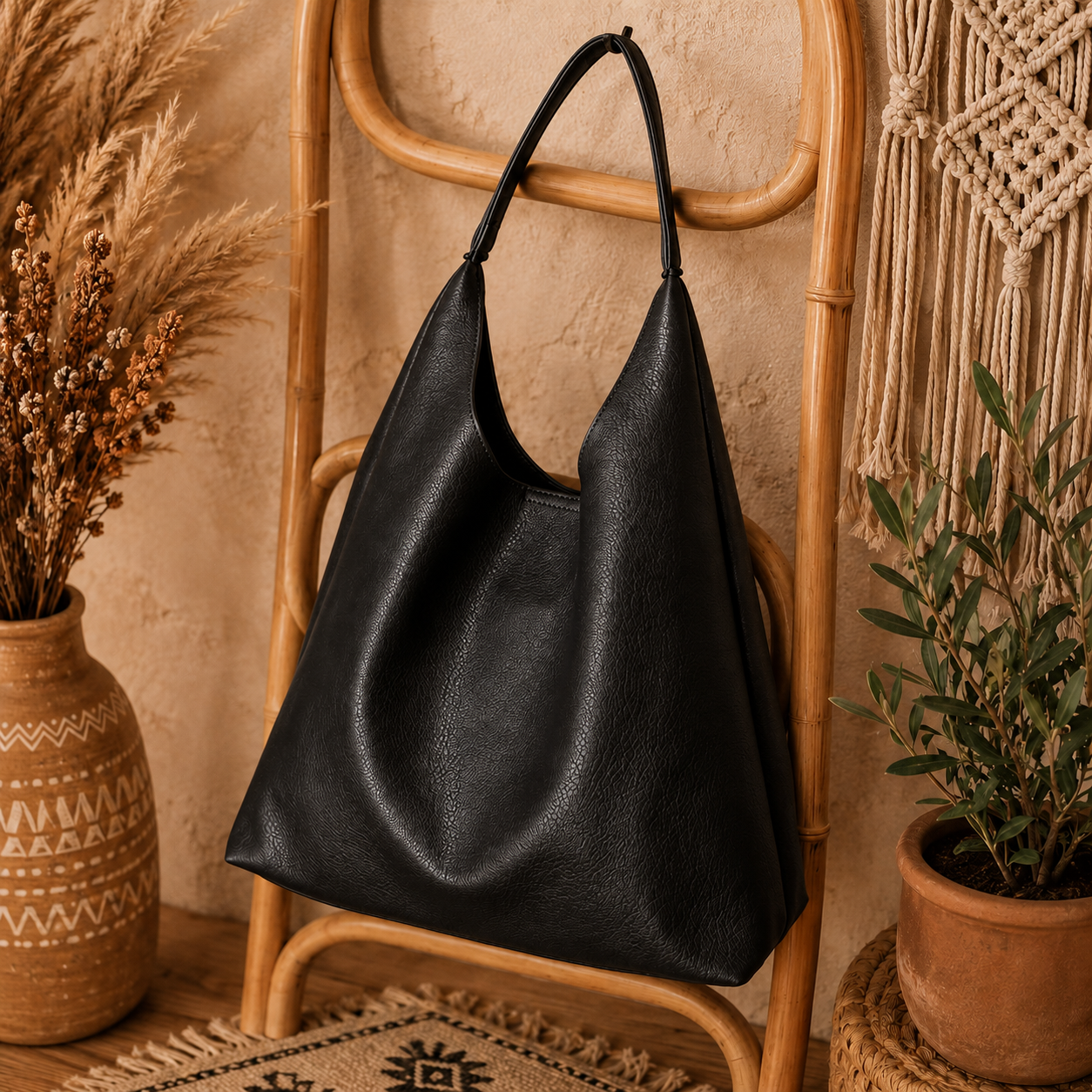 Boho Luxe Slouchy Hobo Bag