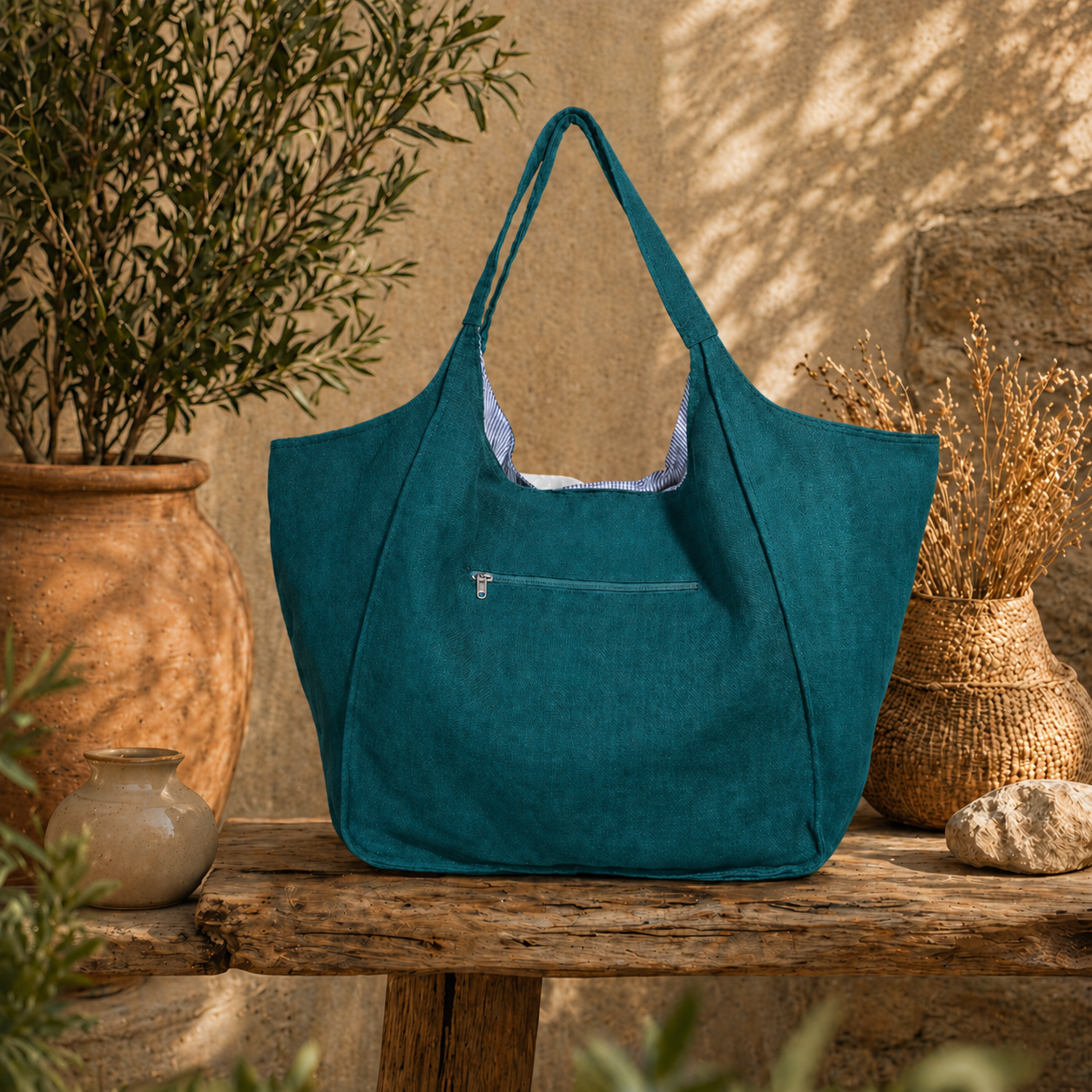 Linen Pre Washed  Tote Bag