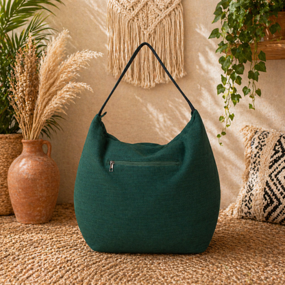 Chic Linen Hobo Handbag – Effortless Style Meets Everyday Comfort