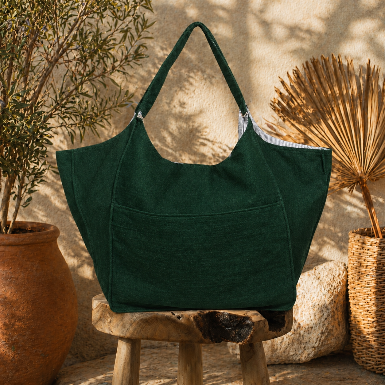 Linen Pre Washed  Tote Bag