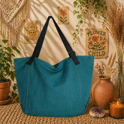 Large Linen Tote Bag