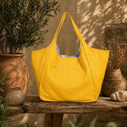 Linen Pre Washed  Tote Bag