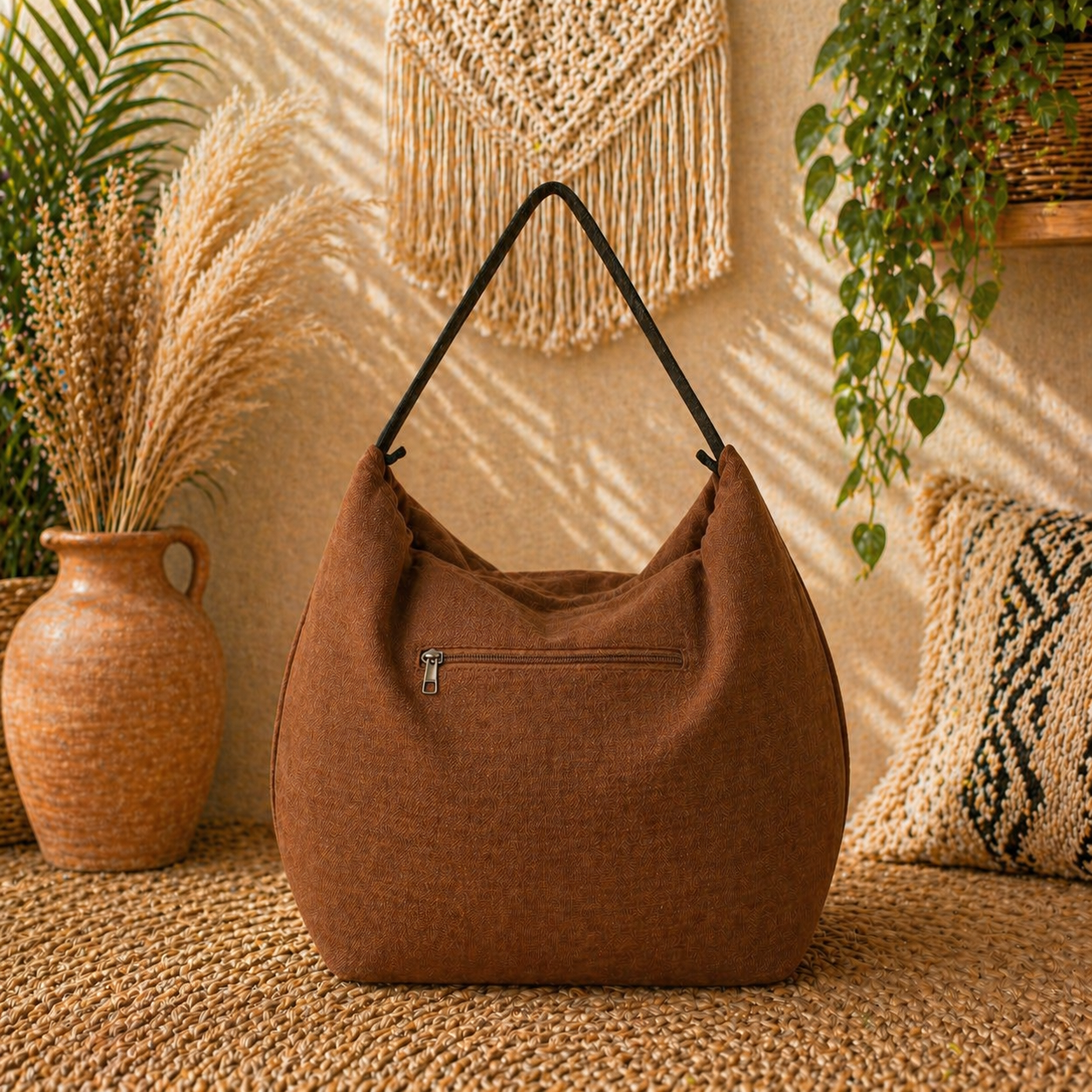 Chic Linen Hobo Handbag – Effortless Style Meets Everyday Comfort