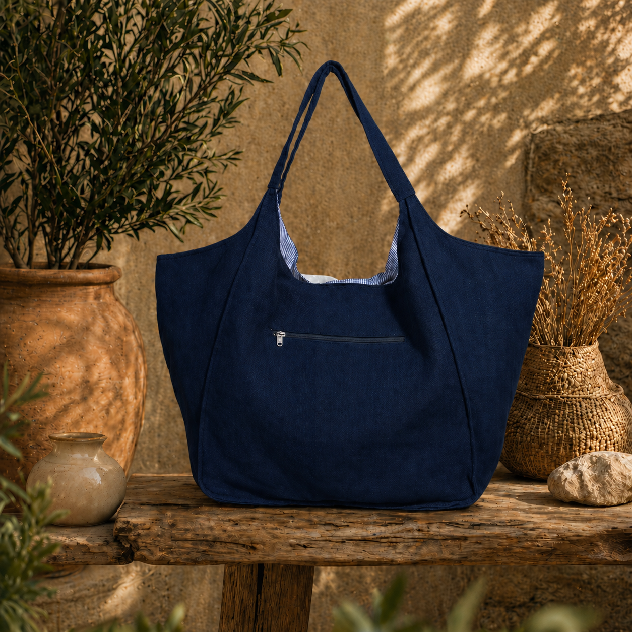 Linen Pre Washed  Tote Bag