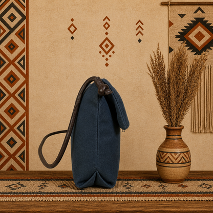 Classic Linen Crossbody Bag