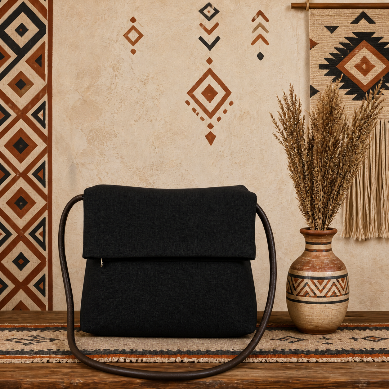 Classic Linen Crossbody Bag