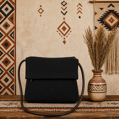 Classic Linen Crossbody Bag