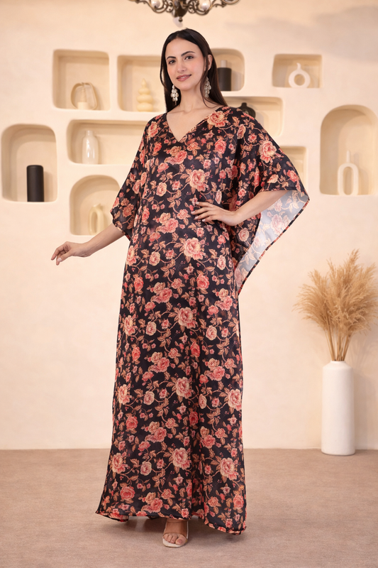 🌴 Resort Wear Polyester Printed Kaftan Set