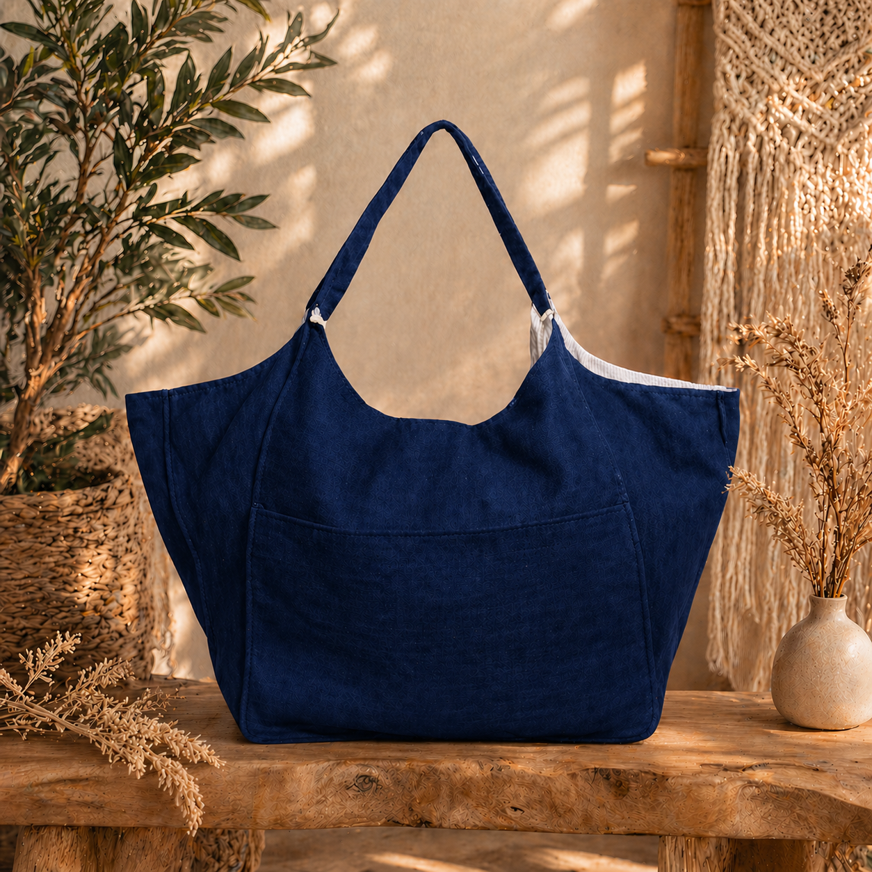 Linen Pre Washed  Tote Bag