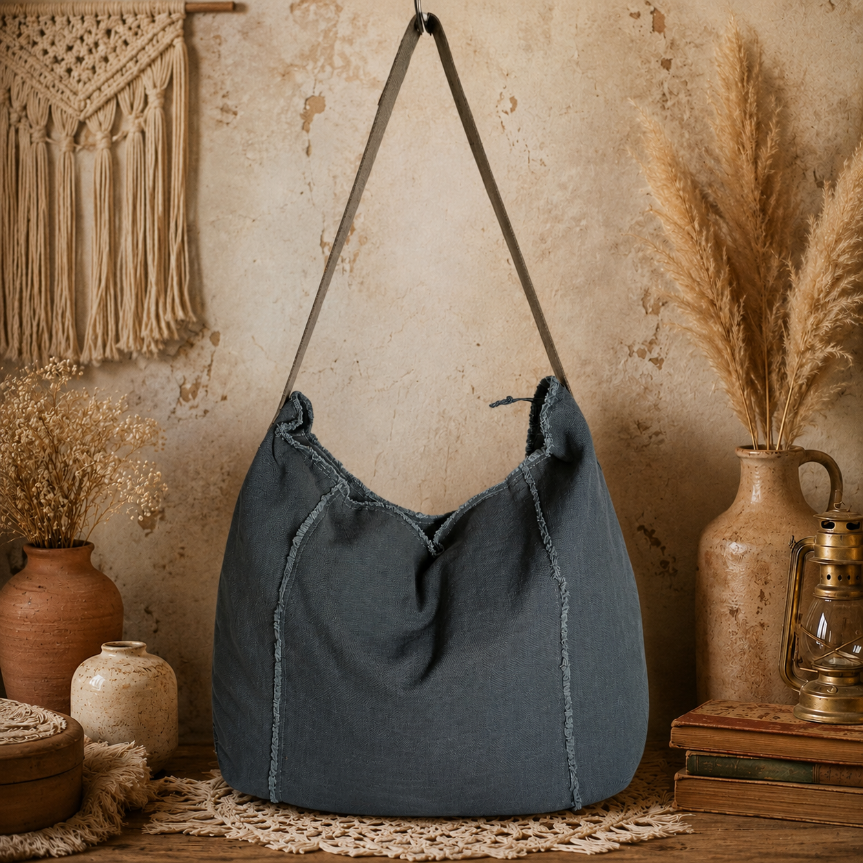 Linen Fabric Tote Bag
