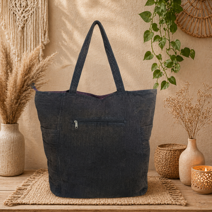Women's Large Linen Tote Bag – Stylish, Lightweight & Eco-Friendly Carryall
