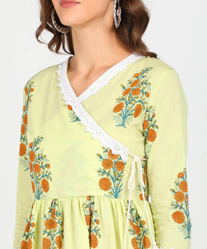 Ethnic Floral Printed Cotton Tunic – Soft & Stylish