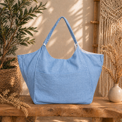 Linen Pre Washed  Tote Bag