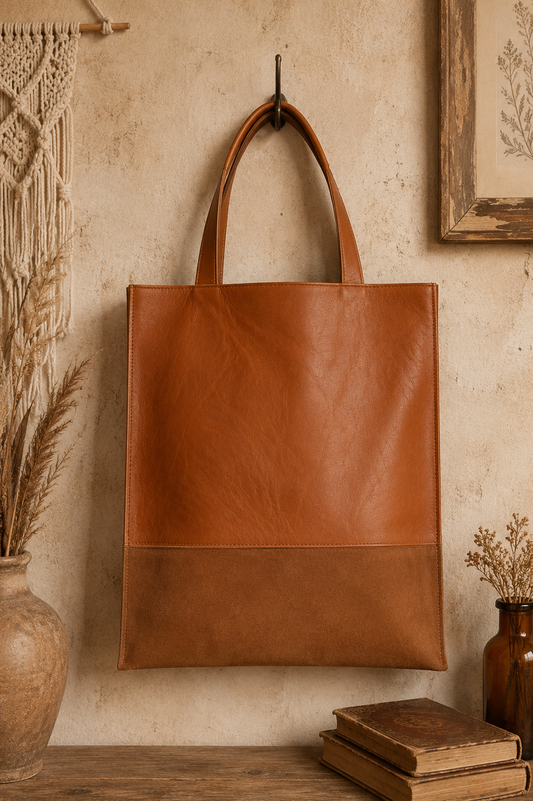 Midnight Luxe Structured Tote Bag