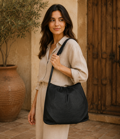 Rustic  Leather Crossbody Bag