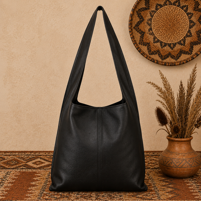 Boho Luxe Large Hobo Tote Bag