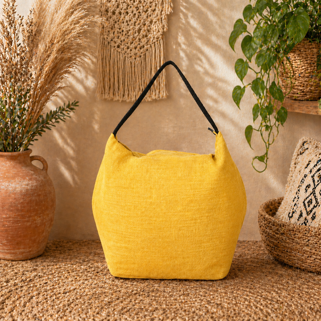 Chic Linen Hobo Handbag – Effortless Style Meets Everyday Comfort