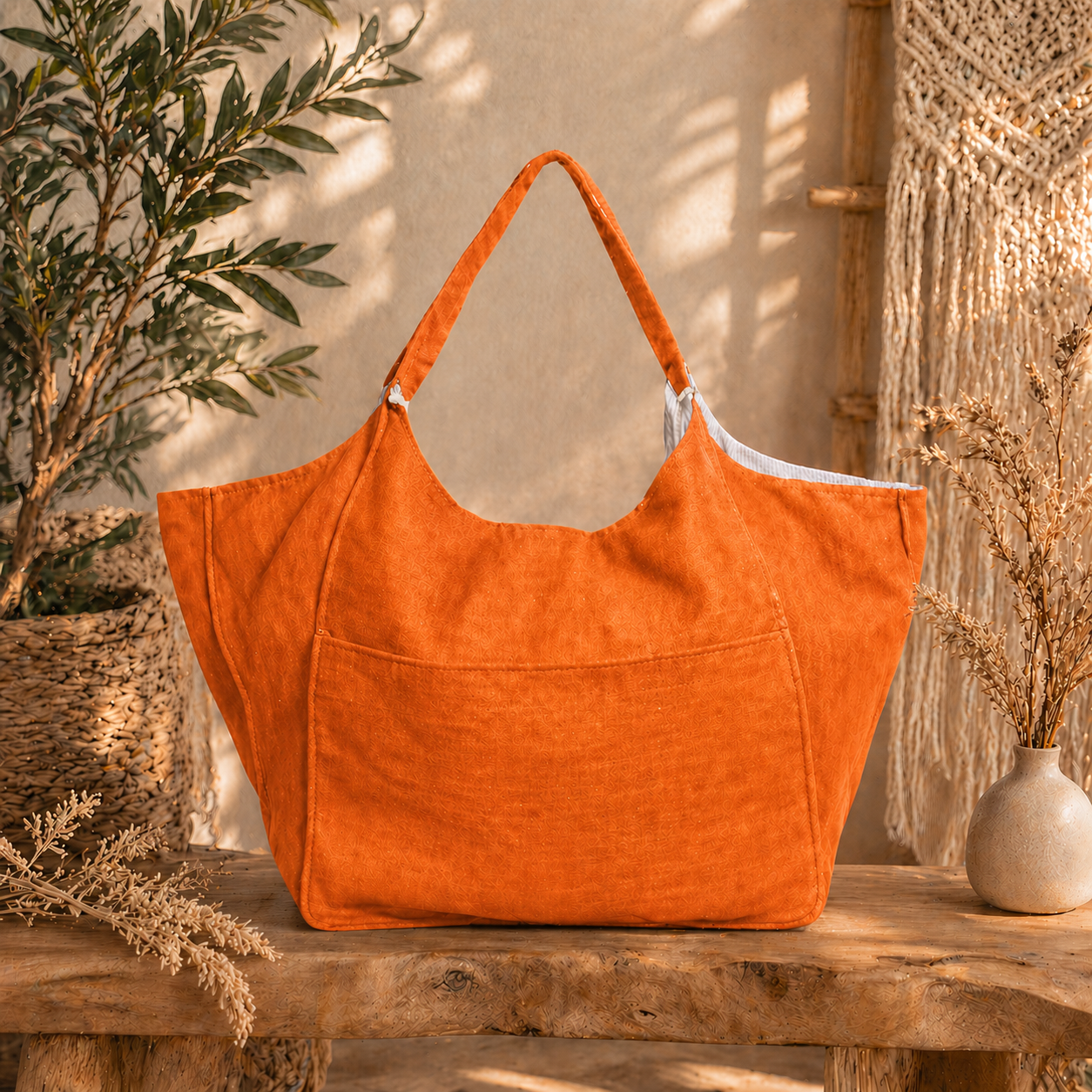 Linen Pre Washed  Tote Bag