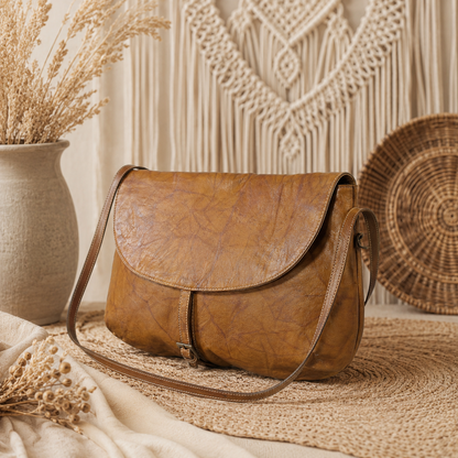 Flap Leather Handbag
