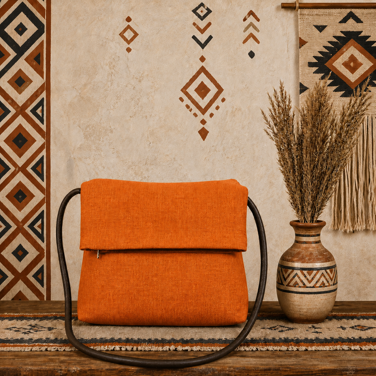 Classic Linen Crossbody Bag