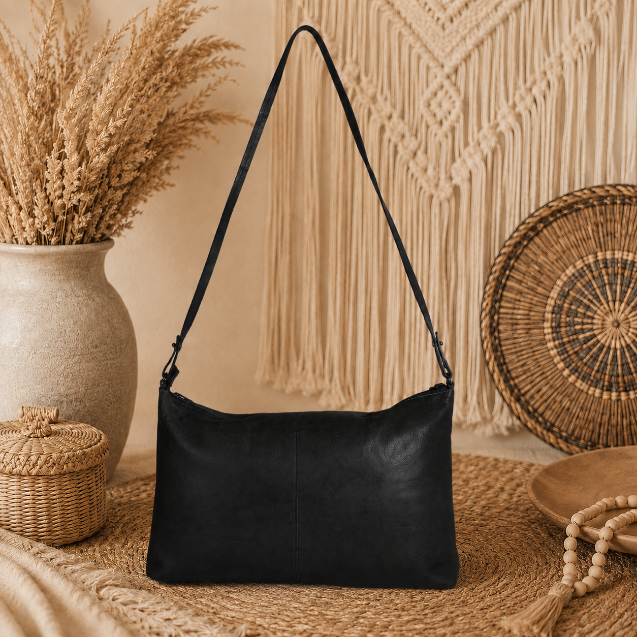 Women’s Tan Leather Crossbody Bag