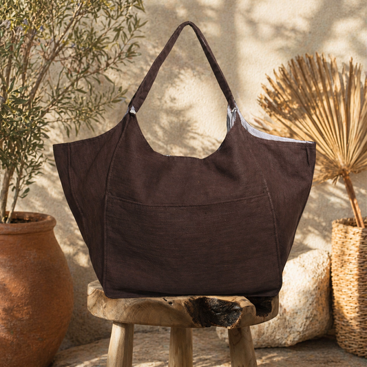 Linen Pre Washed  Tote Bag