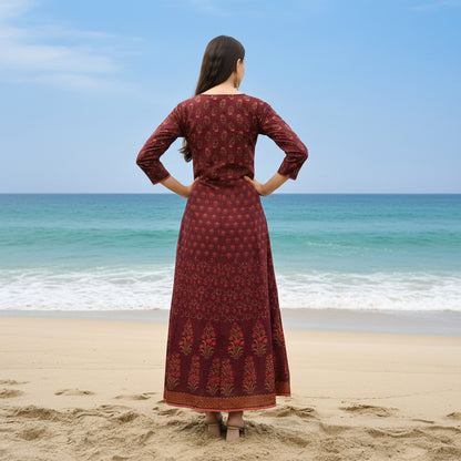 Ethnic Printed Cotton Tunic for Women