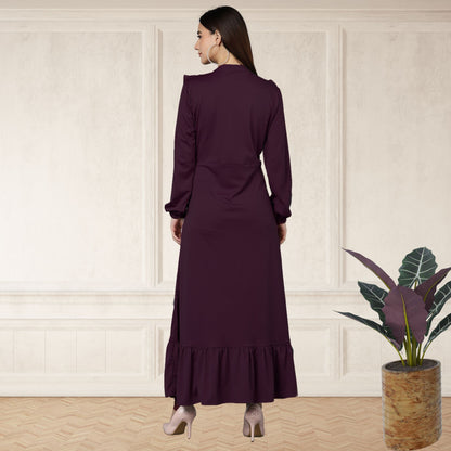 Women’s Spandex Frilled Dress