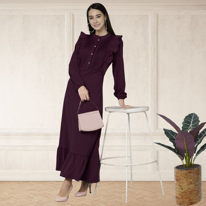 Women’s Spandex Frilled Dress