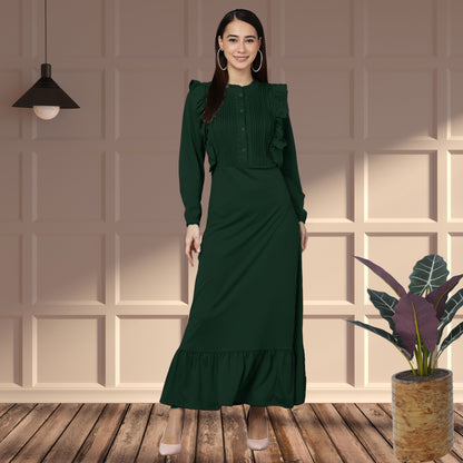 Women’s Spandex Frilled Dress