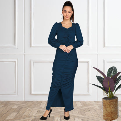 Women’s Spandex Ruched Bodycon Dress
