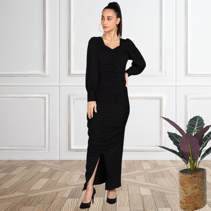 Women’s Spandex Ruched Bodycon Dress