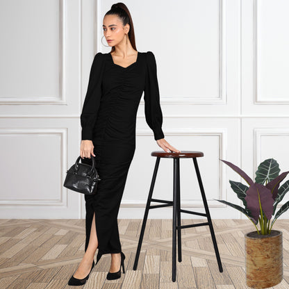 Women’s Spandex Ruched Bodycon Dress