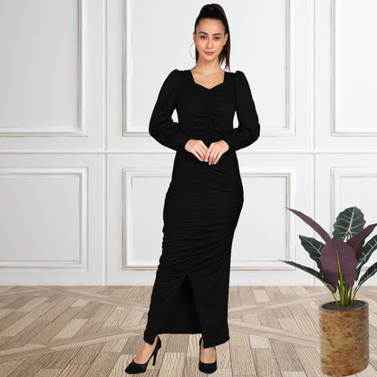 Women’s Spandex Ruched Bodycon Dress