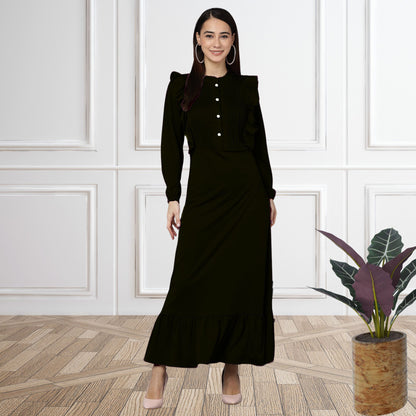 Women’s Spandex Frilled Dress