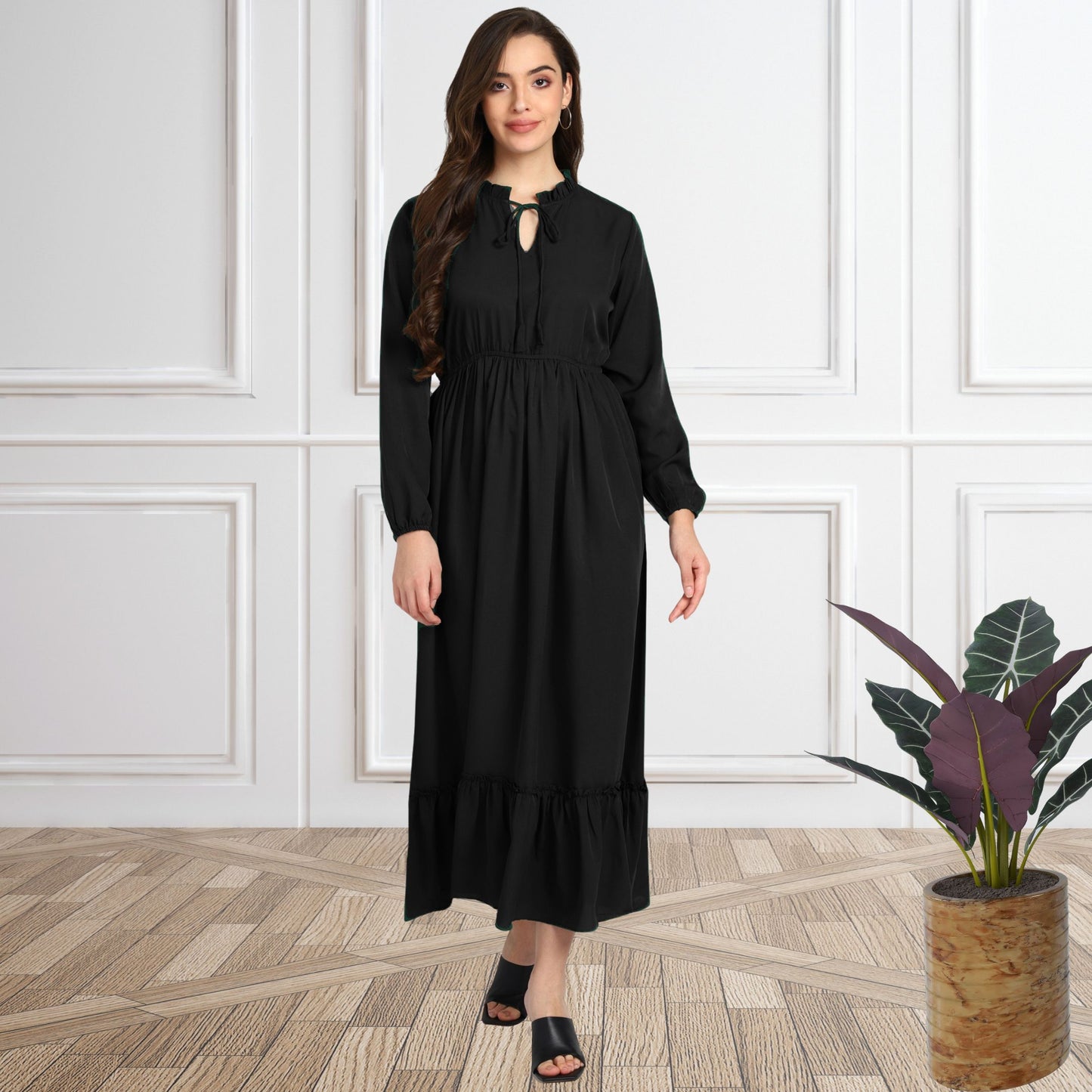 Women’s Fit & Flare Spandex Maxi Dress