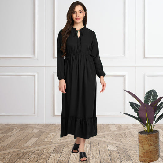 Women’s Fit & Flare Spandex Maxi Dress