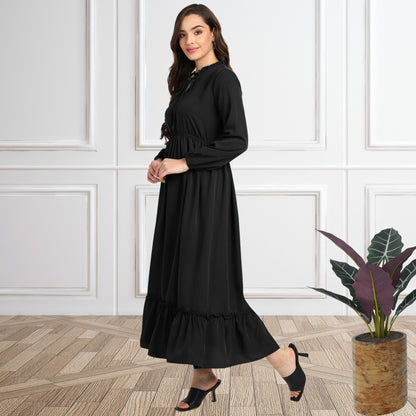 Women’s Fit & Flare Spandex Maxi Dress