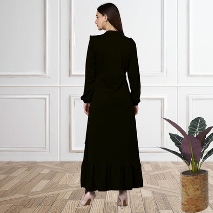Women’s Spandex Frilled Dress